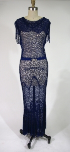 1930's Lace Bias Cut Dress